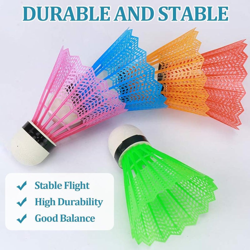 Laad afbeelding in Galerijviewer, Hysagtek 12 Stuks Badminton Shuttles Badminton Birdie, Indoor Outdoor Sport Bal Training Oefening Gym Fitness Spel - happygetfit.com
