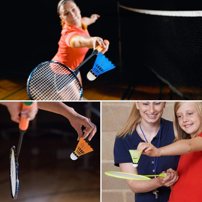Laad afbeelding in Galerijviewer, Hysagtek 12 Stuks Badminton Shuttles Badminton Birdie, Indoor Outdoor Sport Bal Training Oefening Gym Fitness Spel - happygetfit.com
