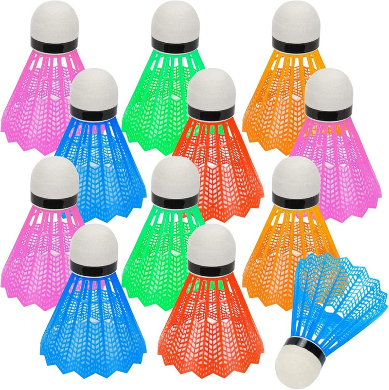Laad afbeelding in Galerijviewer, Hysagtek 12 Stuks Badminton Shuttles Badminton Birdie, Indoor Outdoor Sport Bal Training Oefening Gym Fitness Spel - happygetfit.com
