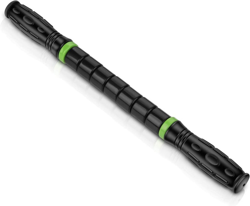 Laad afbeelding in Galerijviewer, iGreely Foamroller 17 inch, iGreely massagerol met dubbele handgreep, bultontwerp massageroller, spierroller stick aanbevolen door fysiotherapeuten bevordert herstel snelle verlichting voor krampen - happygetfit.com
