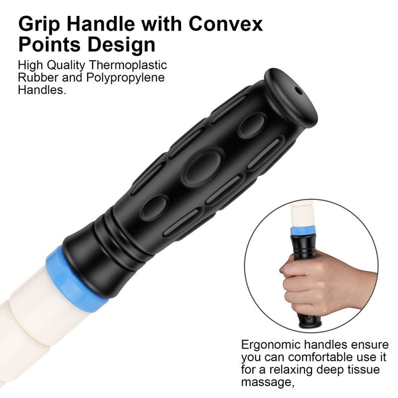 Load image into Gallery viewer, iGreely Premium Muscle Roller the Ultimate Massage Roller Stick 17 Inches Recommended By Physical Therapists Promotes Recovery Fast Relief for Cramps Soreness Tight Muscles Black - happygetfit.com
