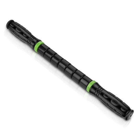 iGreely Premium Muscle Roller the Ultimate Massage Roller Stick 17 Inches Recommended By Physical Therapists Promotes Recovery Fast Relief for Cramps Soreness Tight Muscles Black - happygetfit.com