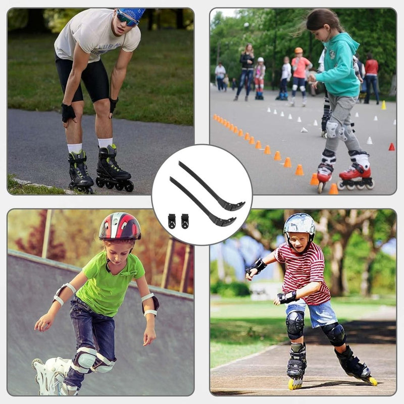 Laad afbeelding in Galerijviewer, Inline Skate Gesp Vervangingsgesp, met Clip, Roller Skates Stopper Gesp, Rolschaats- en Skate- Riemen, Vervangingsriem voor Roller Inline Skate, Vervangingsgespen voor Inline Skates, Universele - happygetfit.com
