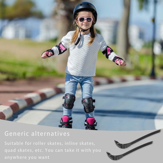Inline Skate Gesp Vervangingsgesp, met Clip, Roller Skates Stopper Gesp, Rolschaats- en Skate- Riemen, Vervangingsriem voor Roller Inline Skate, Vervangingsgespen voor Inline Skates, Universele - happygetfit.com