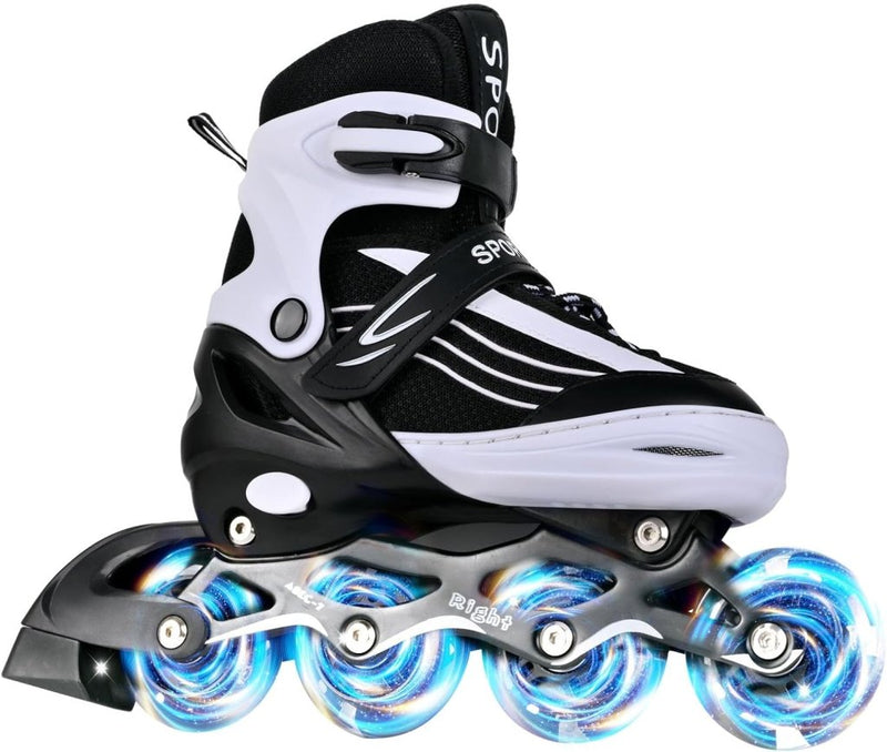 Laad afbeelding in Galerijviewer, Inline skates voor kinderen, in grootte verstelbare inline skates voor kinderen, volwassenen, meisjes en jongens, inline skates, rolschaatsen voor binnen en buiten - happygetfit.com
