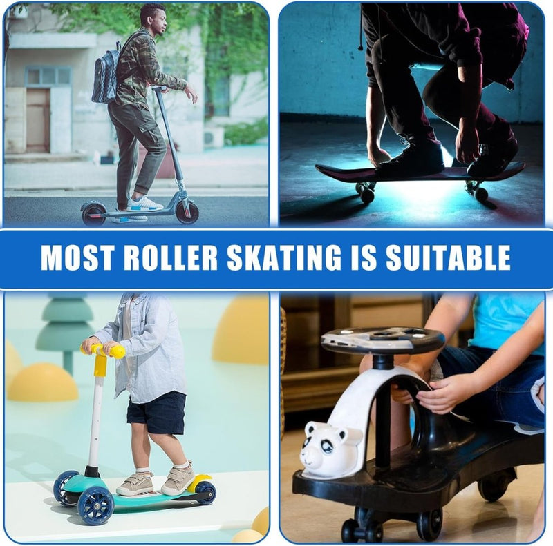Load image into Gallery viewer, Inline skates wielen: 8 stuks LED Light up wieltjes, inline skates wiel met lagers, inline skate wielen voor alle soorten rolschaatsen (72 mm) - happygetfit.com
