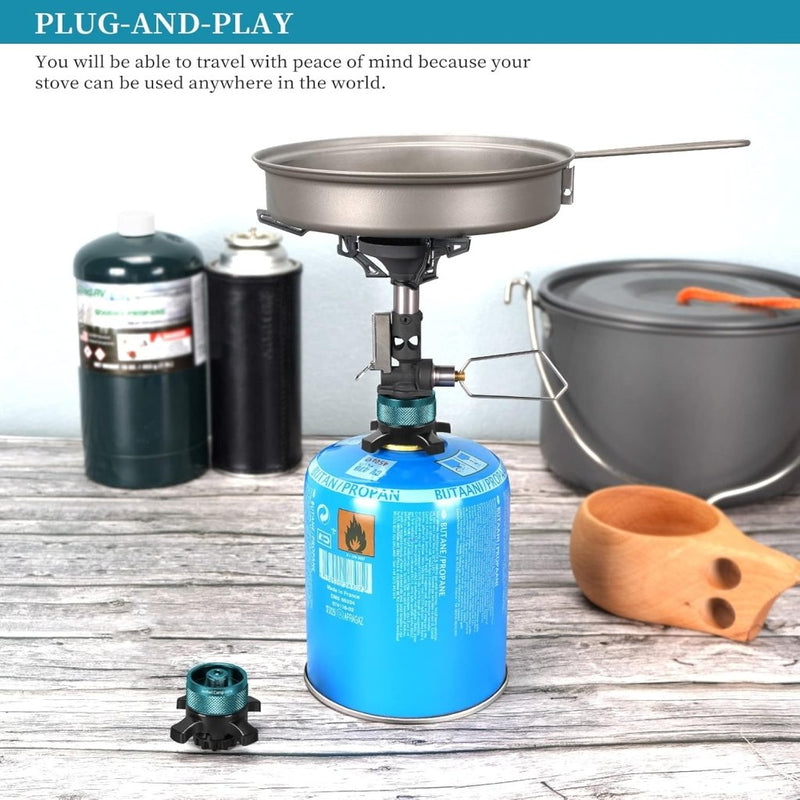 Load image into Gallery viewer, Jeebel Camp Ventielpatroon Adapter voor Aansluiting Campingaz CV Gascartouche, Overgang van bajonetpatronen naar 7/16" Schroefdraadpatronen - happygetfit.com
