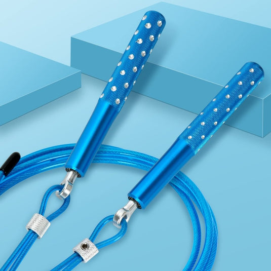 Jump Rope, Wastou Speed Jumping Rope for Training Fitness Exercise, Adjustable Adults Workout Skipping Rope for Men, Women, Kids, Girls - happygetfit.com