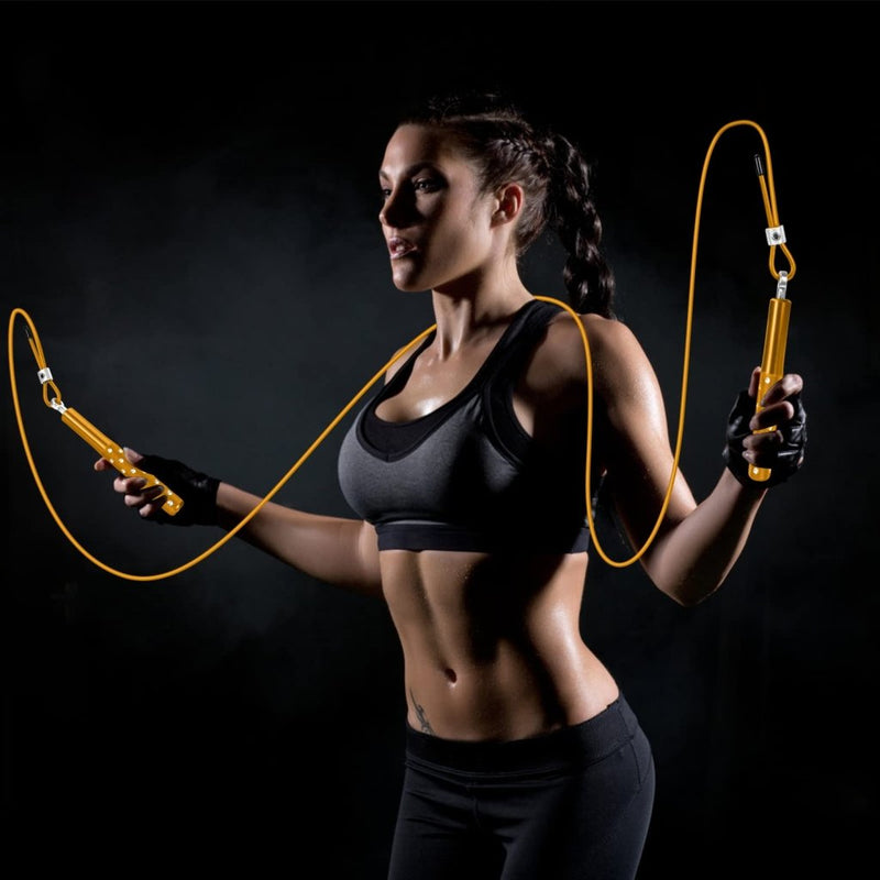 Laad afbeelding in Galerijviewer, Jump Rope, Wastou Speed Jumping Rope for Training Fitness Exercise, Adjustable Adults Workout Skipping Rope for Men, Women, Kids, Girls - happygetfit.com
