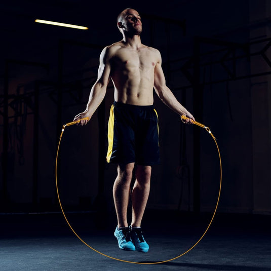 Jump Rope, Wastou Speed Jumping Rope for Training Fitness Exercise, Adjustable Adults Workout Skipping Rope for Men, Women, Kids, Girls - happygetfit.com