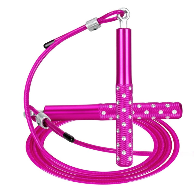 Laad afbeelding in Galerijviewer, Jump Rope, Wastou Speed Jumping Rope for Training Fitness Exercise, Adjustable Adults Workout Skipping Rope for Men, Women, Kids, Girls - happygetfit.com
