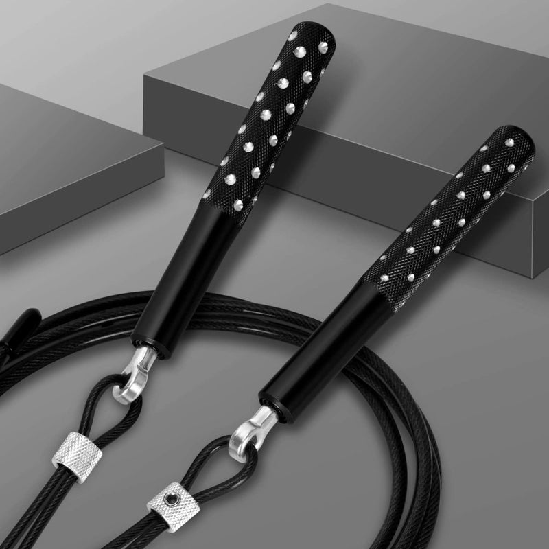 Laad afbeelding in Galerijviewer, Jump Rope, Wastou Speed Jumping Rope for Training Fitness Exercise, Adjustable Adults Workout Skipping Rope for Men, Women, Kids, Girls - happygetfit.com
