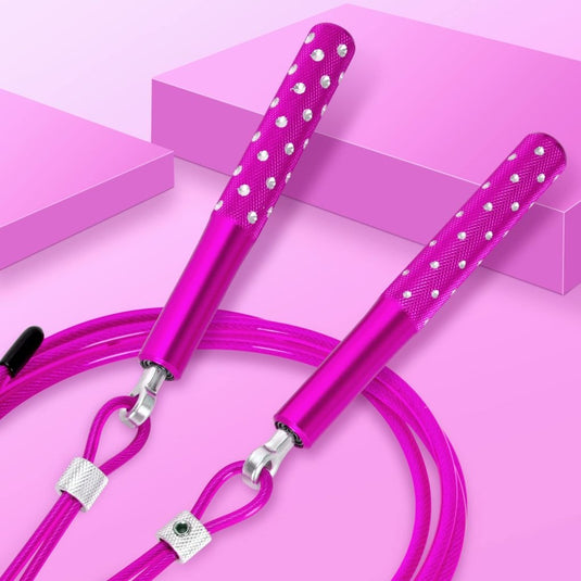 Jump Rope, Wastou Speed Jumping Rope for Training Fitness Exercise, Adjustable Adults Workout Skipping Rope for Men, Women, Kids, Girls - happygetfit.com
