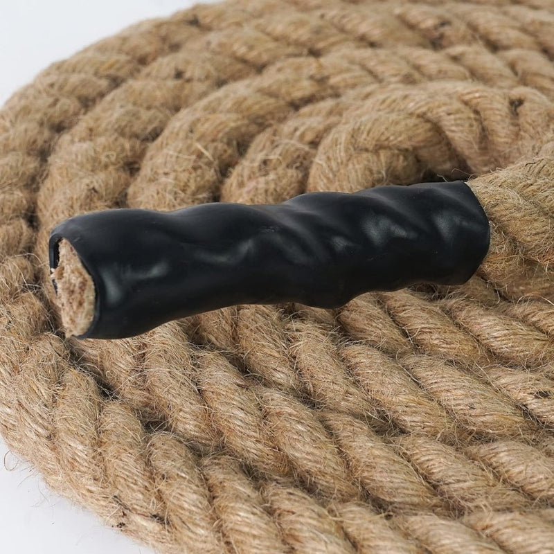 Laden Sie das Bild in Galerie -Viewer, Jute klimtouw met karabijnhaak – 30/40/50 mm trainingstouw voor kracht en fitness - happygetfit.com
