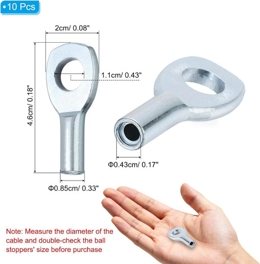 Kabelstoppers 10 stuks voor fitness kabelmachines – kabel stop onderdelen – fitnessapparatuur accessoires - happygetfit.com