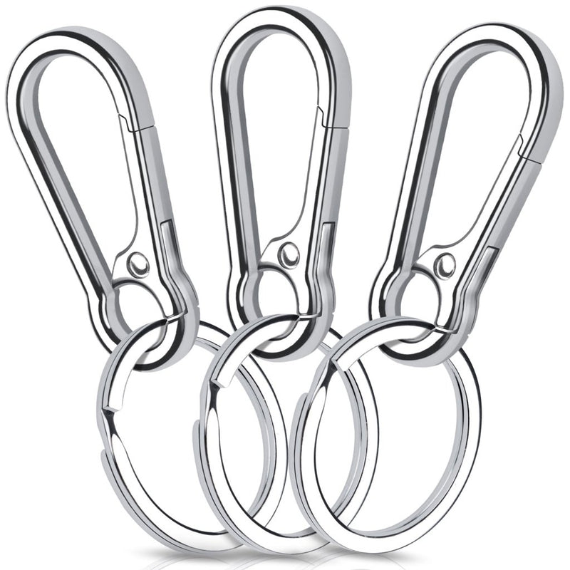Laden Sie das Bild in Galerie -Viewer, Karabiner Sleutelhangers 3 Stuks met Sleutelring 4,7 cm – Sleutelhanger – Karabijnhaak - happygetfit.com
