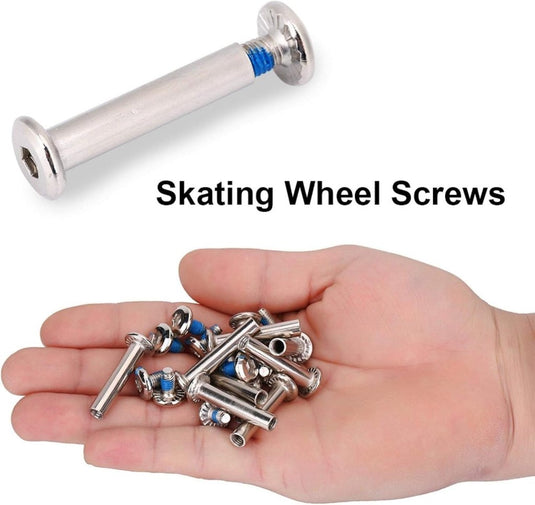 Keenso Inline Skate Schroeven, 10 stks 31mm 36mm Duurzaam Ijzer Inline Skating Schroeven Inline Skate Wiel Schroeven Fittings Skates Wiel assen Hardware - happygetfit.com