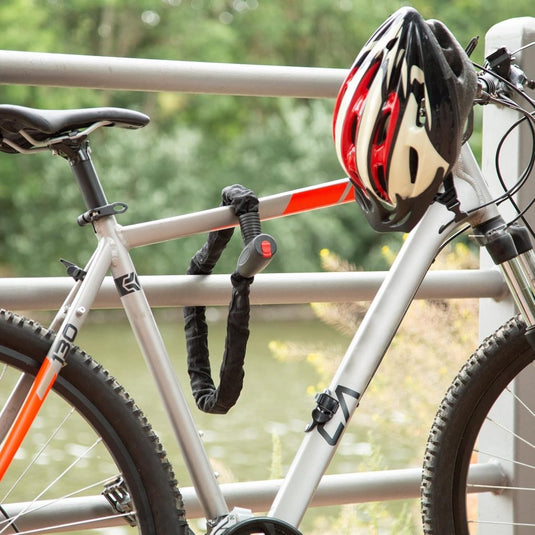 Kettingslot 100 cm zwart met 2 sleutels - happygetfit.com