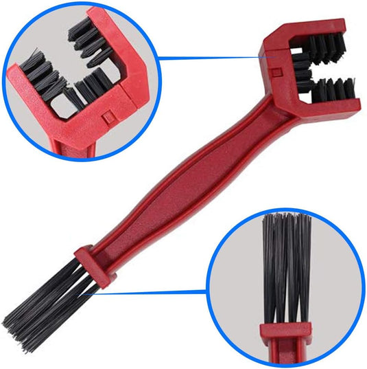 Kettingsreiningsborstel Set van MMOBIEL – 4 Stuks Reiningsborstel – Kettingreiniger Set voor Motor, Fiets en Mountainbike – Ketting Clean Tool – Fietskettingen, Motorkettingen Reiningsborstelset - happygetfit.com