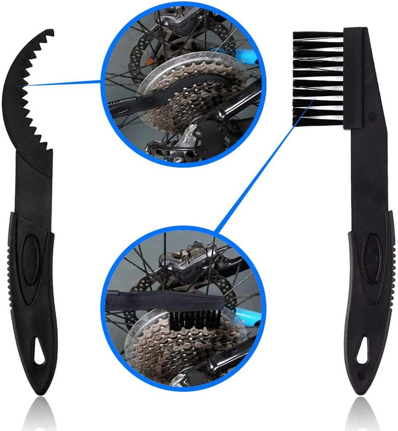 Laad afbeelding in Galerijviewer, Kettingsreiningsborstel Set van MMOBIEL – 4 Stuks Reiningsborstel – Kettingreiniger Set voor Motor, Fiets en Mountainbike – Ketting Clean Tool – Fietskettingen, Motorkettingen Reiningsborstelset - happygetfit.com
