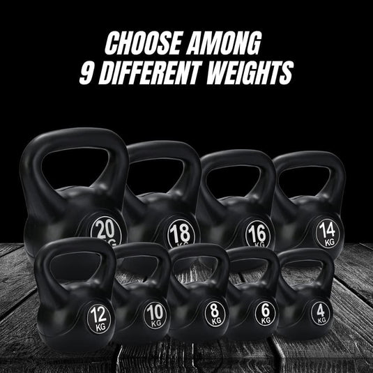 Kettlebell 12 kg met ergonomische handgreep - happygetfit.com