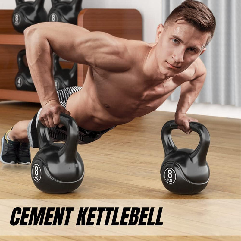 Load image into Gallery viewer, Kettlebell-Gewicht met Ergonomische Handgreep, Kettlebell-Halter voor Spiertraining Thuis en in de Sportschool - happygetfit.com
