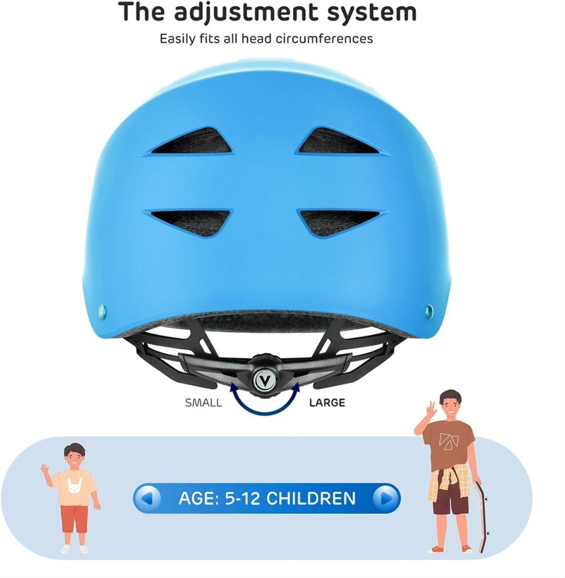 Laad afbeelding in Galerijviewer, Kids Helm en Pads Set Leeftijd 5-15 Jaar Kids Skateboard Helm Kniebeschermers Elleboog Pads Pols Pads voor Roller Scooter Fietsen Schaatsen - happygetfit.com
