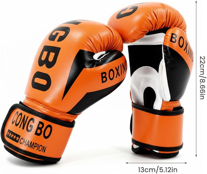 Chargez l'image dans la visionneuse de la galerie, Kinder bokshandschoenen 6 oz van PU leer met ademende voering voor 3 tot 12 jaar – kickbokshandschoenen – vechtsportuitrusting - happygetfit.com
