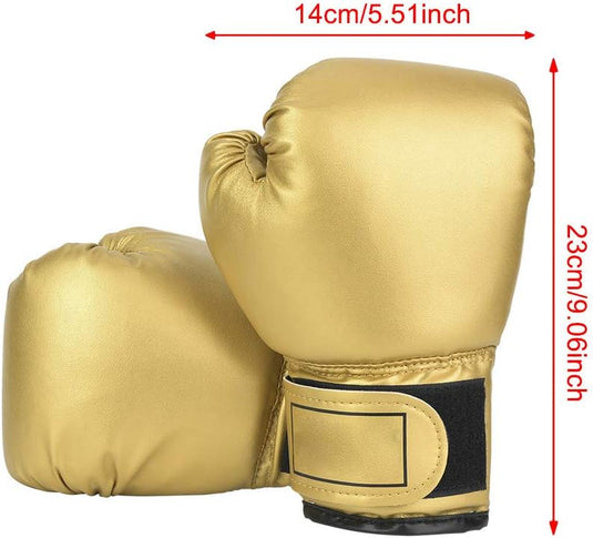 Kinder bokshandschoenen goud voor training - happygetfit.com