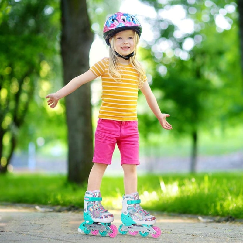 Load image into Gallery viewer, Kinder inline skates voor meisjes jongens - Blades Roller voor kinderen leeftijd 4 5 6 7- Verstelbaar All Light Up Wheel Indoor Outdoor Sport Verjaardagscadeau voor zoon en kleinzoon - happygetfit.com
