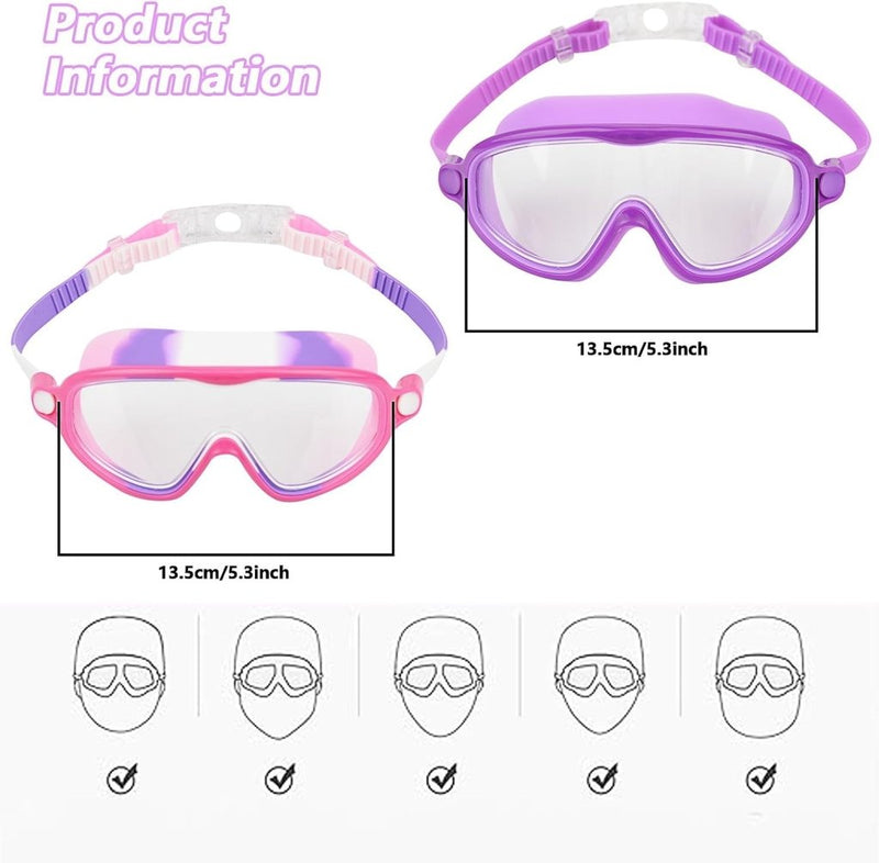 Bild im Galerie-Viewer laden, Kinderzwembrillen 2 stuks met anticondens en UV-bescherming voor 3 tot 15 jaar – zwemmasker – zwemaccessoires - happygetfit.com
