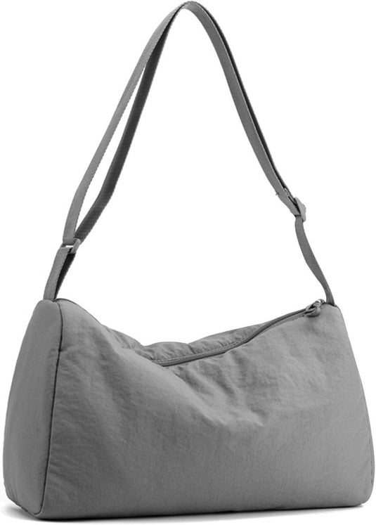 Kleine sporttas dames 33 x 21 cm van waterafstotend nylon met verstelbare schouderriem – gymtas – fitnessschoudertas - happygetfit.com