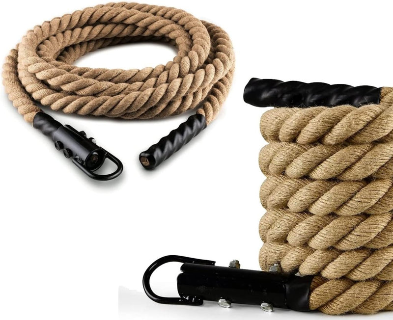 Załaduj obraz do przeglądarki galerii, Klimtouw 38 mm van hennep – 4/5/6 m – fitnesstouw voor krachttraining, crosstraining en spiertraining – tot 220 kg - happygetfit.com
