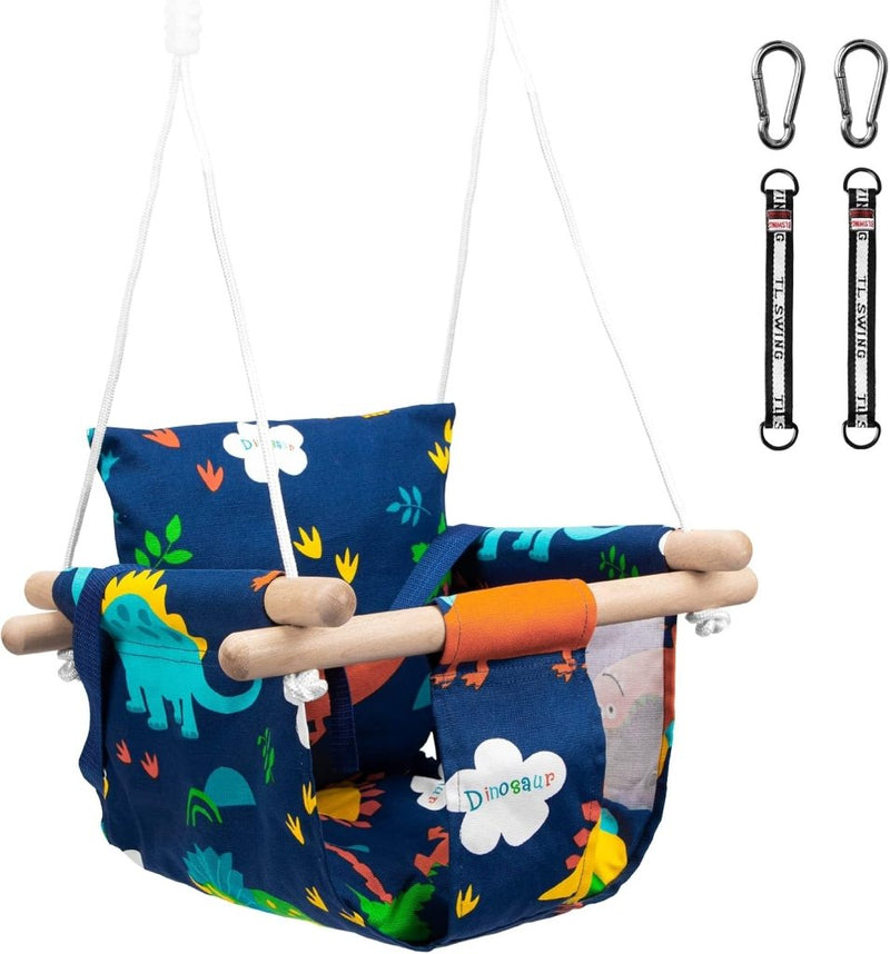 Load image into Gallery viewer, Klimtouw schommel voor kinderen – met platforms, schijfzitje en verstelbaar touw - happygetfit.com
