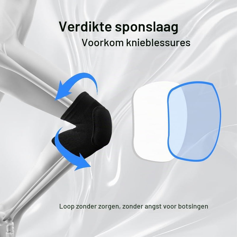 Laad afbeelding in Galerijviewer, Kniebeschermers 1 paar met schokabsorberende EVA-vulling voor volleybal dansen en basketbal – sportkniebescherming – kniekussens - happygetfit.com

