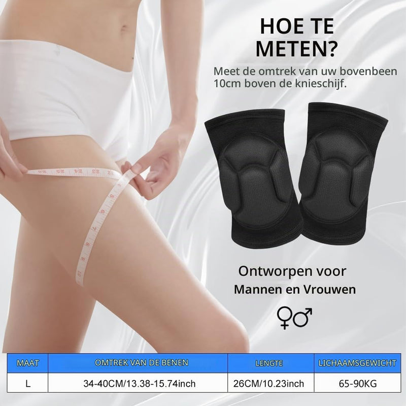Laad afbeelding in Galerijviewer, Kniebeschermers 1 paar met schokabsorberende EVA-vulling voor volleybal dansen en basketbal – sportkniebescherming – kniekussens - happygetfit.com
