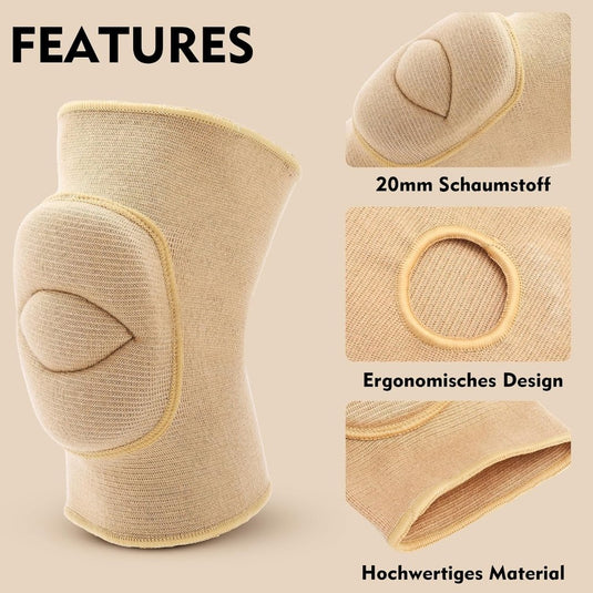 Kniebeschermers voor Dansen Volleybal Kniebeschermer 20mm Dikke Spons Botsingskniebescherming Kniebeschermer voor Yoga Sport Hardlopen - happygetfit.com