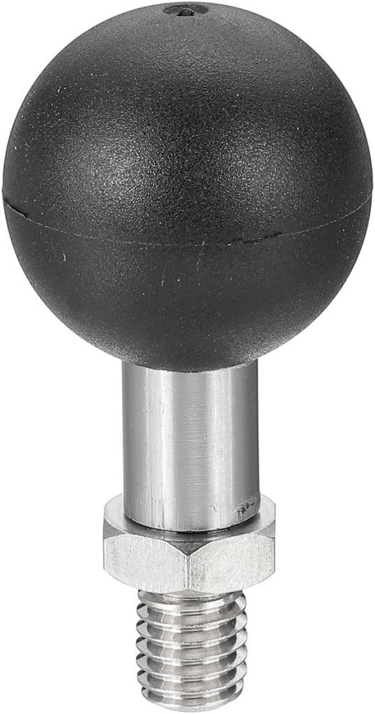 Kogeladapter 1 inch met M6 schroefdraad van roestvrij staal – ball mount adapter – camera accessoires - happygetfit.com
