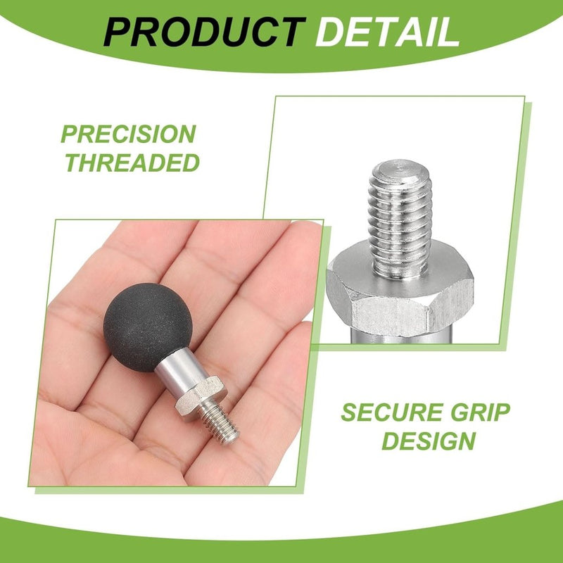 Load image into Gallery viewer, Kogeladapter 1 inch met M6 schroefdraad van roestvrij staal – ball mount adapter – camera accessoires - happygetfit.com
