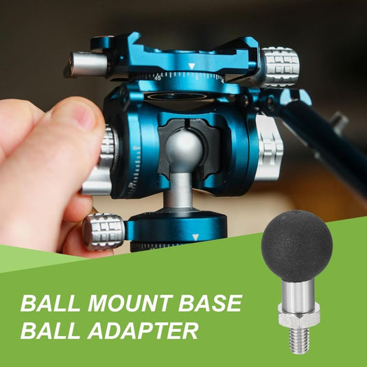 Kogeladapter 1 inch met M6 schroefdraad van roestvrij staal – ball mount adapter – camera accessoires - happygetfit.com