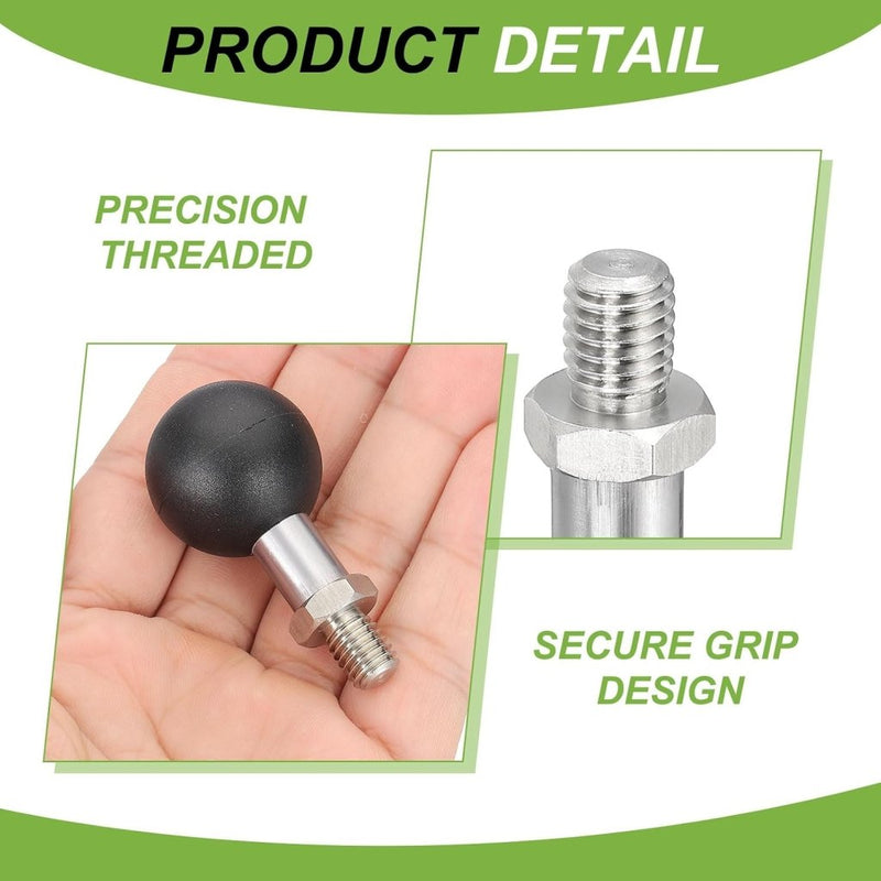 Load image into Gallery viewer, Kogeladapter 1 inch met M6 schroefdraad van roestvrij staal – ball mount adapter – camera accessoires - happygetfit.com

