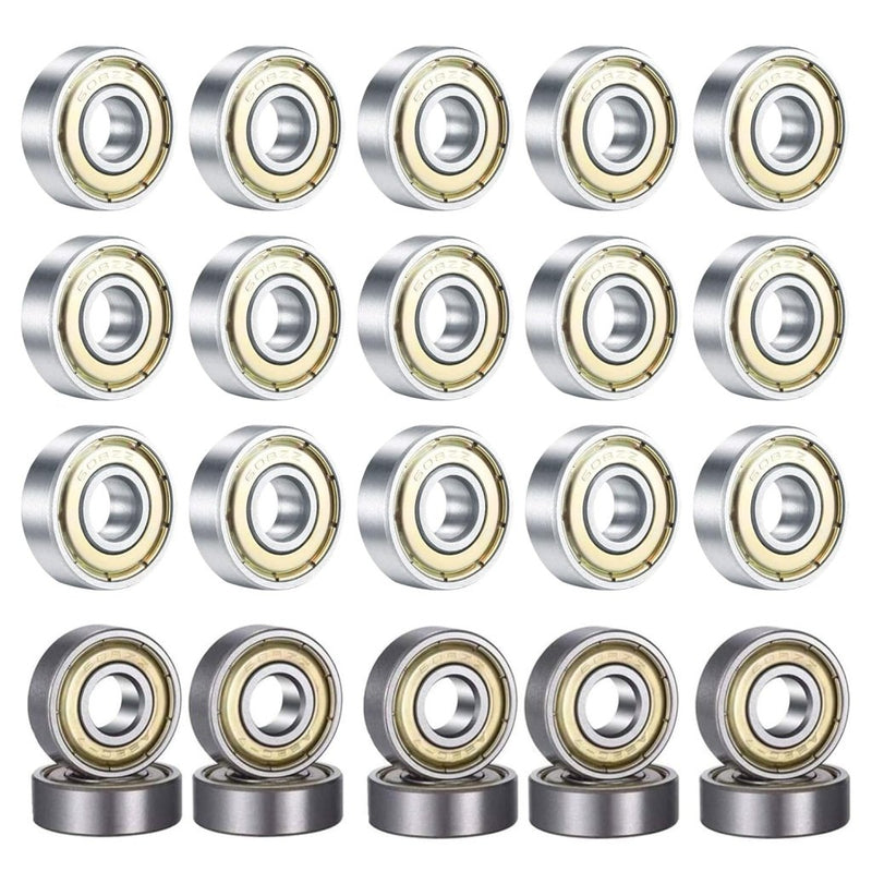 Laden Sie das Bild in Galerie -Viewer, Kogellagers, 20 stuks 608 ZZ kogellagers, voor schaatsen, skateboards, inline skates, 8 mm x 22 mm x 7 mm - happygetfit.com
