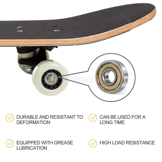Kogellagers, 20 stuks 608 ZZ kogellagers, voor schaatsen, skateboards, inline skates, 8 mm x 22 mm x 7 mm - happygetfit.com