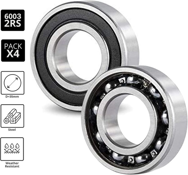 Load image into Gallery viewer, Kogellagers 6006-2RS set van 5 30 x 55 x 13 mm - happygetfit.com
