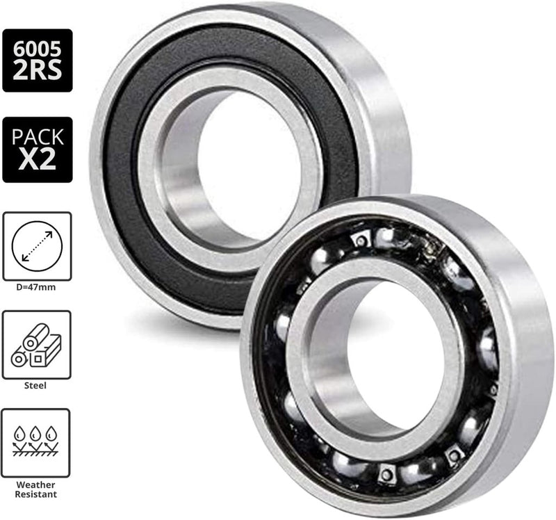 Load image into Gallery viewer, Kogellagers 6006-2RS set van 5 30 x 55 x 13 mm - happygetfit.com
