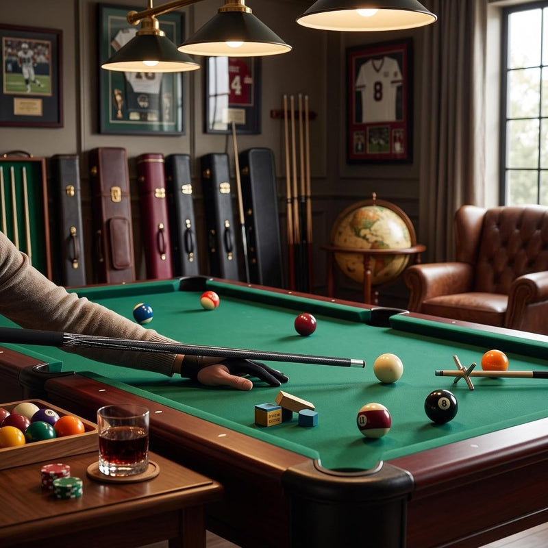 Chargez l'image dans la visionneuse de la galerie, Koolstofvezel Biljartkeu met 13 mm Tip – Professionele Pool Cue met Rubberen Bumper - happygetfit.com
