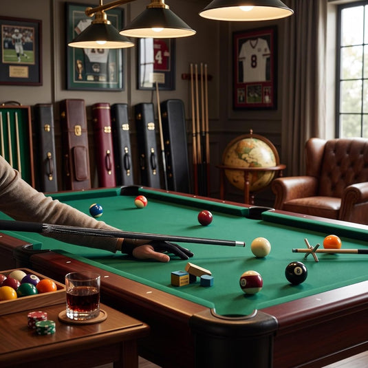 Koolstofvezel Biljartkeu met 13 mm Tip – Professionele Pool Cue met Rubberen Bumper - happygetfit.com