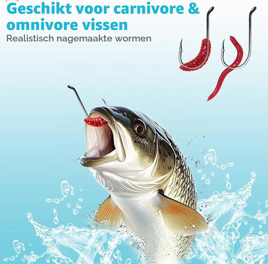 Kunstaas set 120-delig met spinners, softbaits en hardbaits inclusief opbergdoos – roofvisaas – hengelsportaccessoires - happygetfit.com