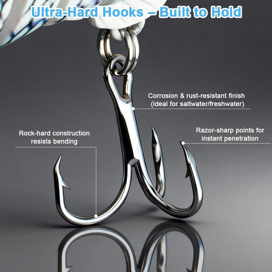 Kunstaas wobblers 3 stuks 13,5 cm met 8 bewegende segmenten en stalen onderlijnen – snoekaas – jerkbaits - happygetfit.com