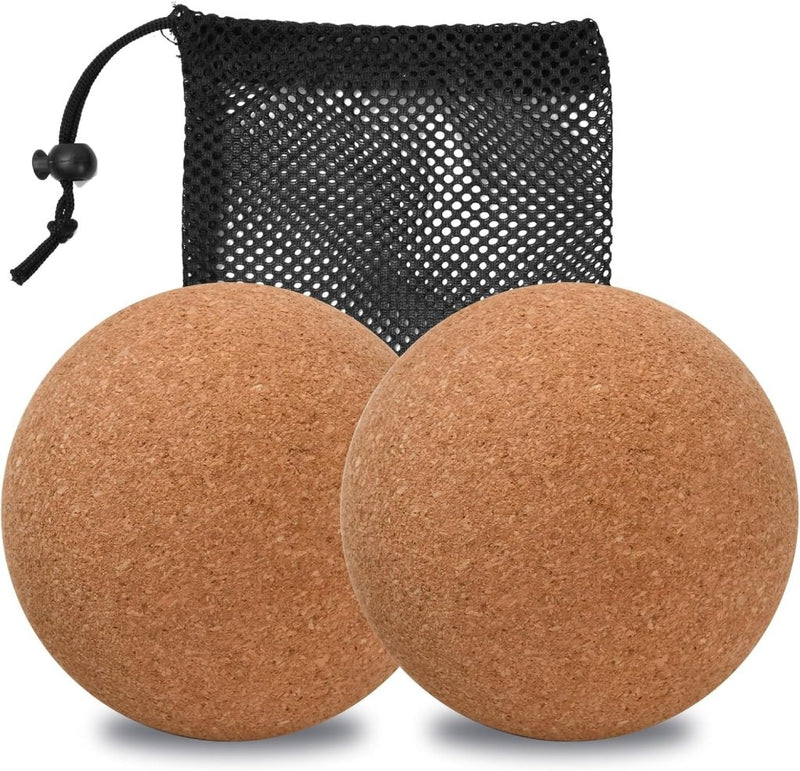 Load image into Gallery viewer, Kurk massageballen set van 2 stuks 6 cm - happygetfit.com
